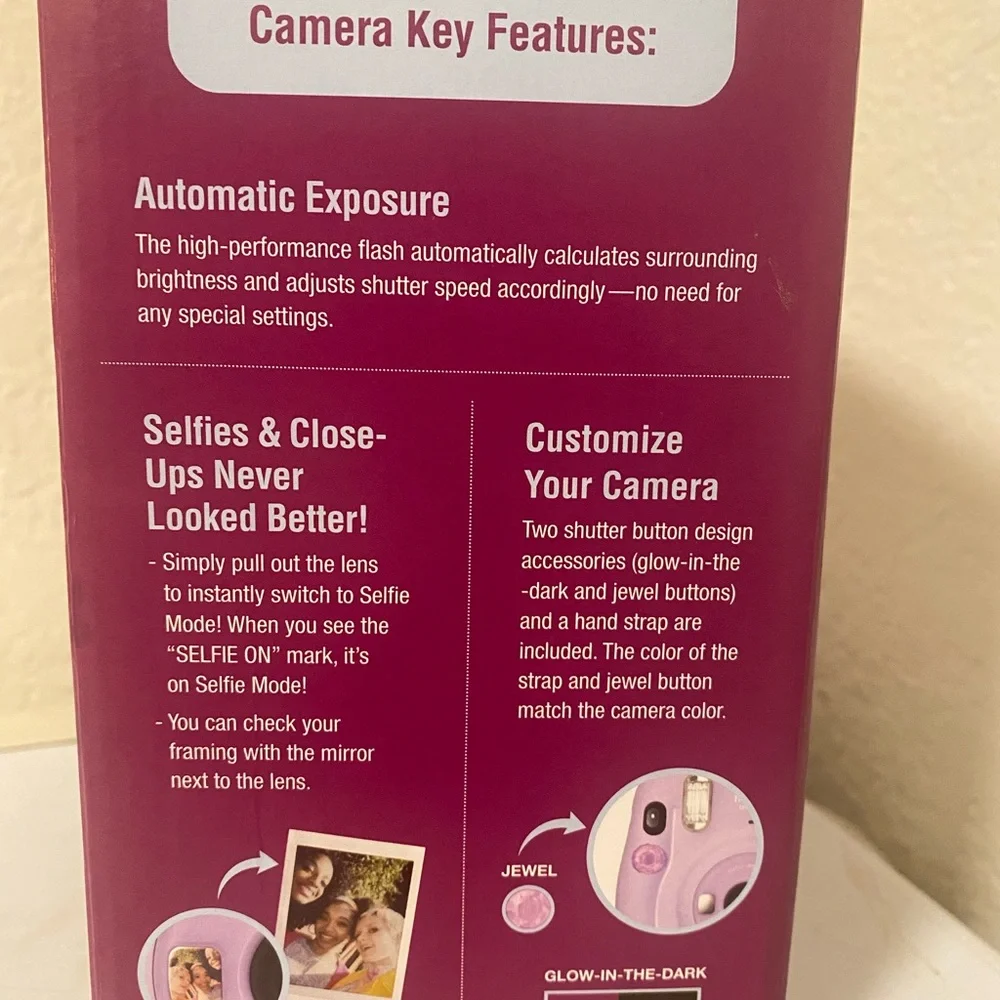 Fujifilm Instax Mini 11 camera bundle in purple